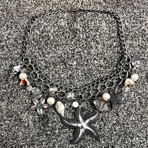 Silver Starfish Charm Necklace